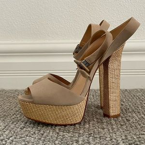 Schutz Platform Sandals.